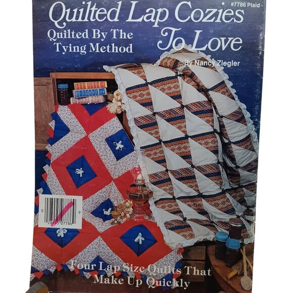Quilted Lap Cozies Pattern Book By Nancy Ziegler Four Lap Size Quilts Tying - Picture 2 of 2